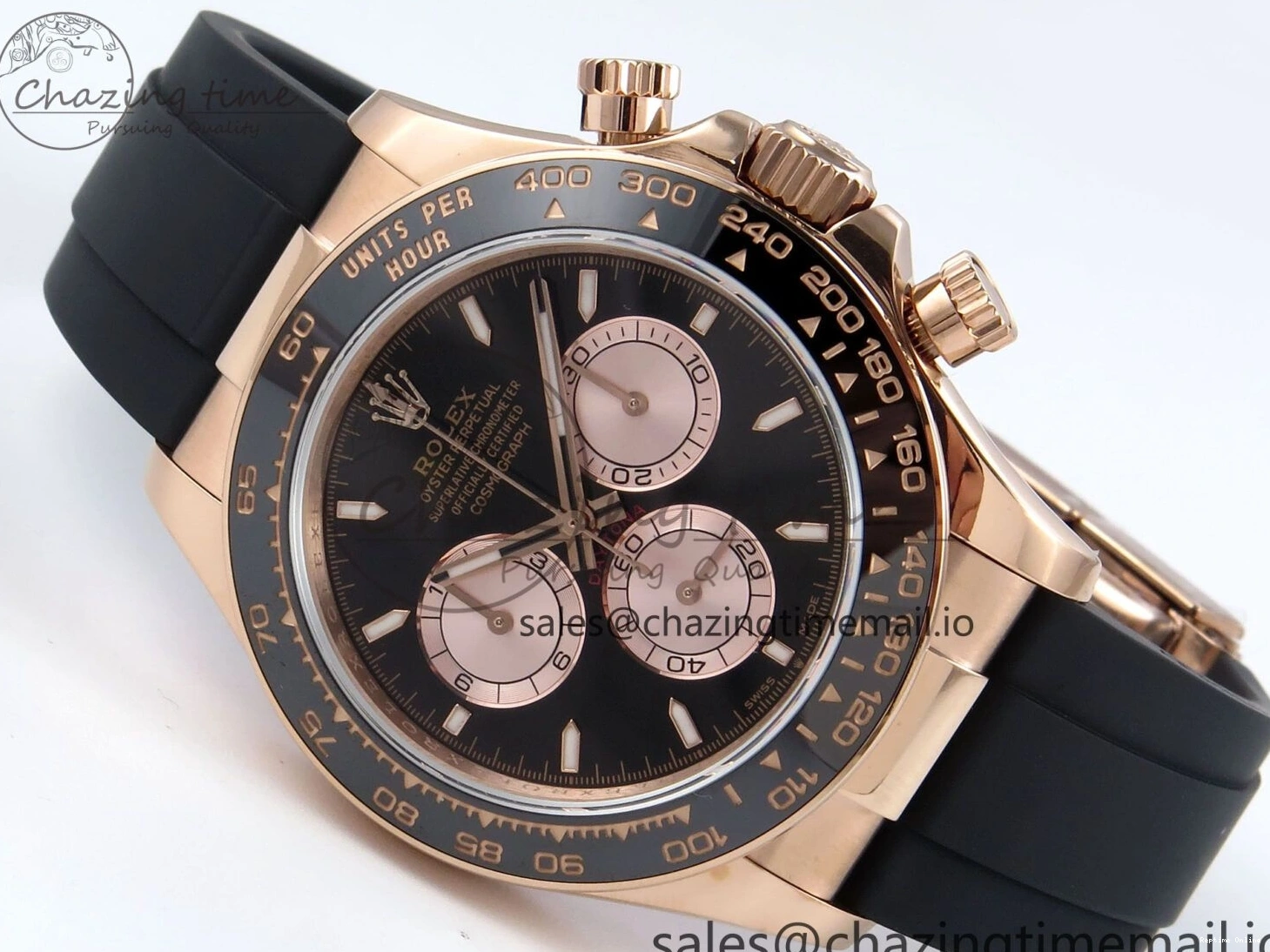 0206 Bold Daytona 126515 QF 1:1 Best Edition Black RG Dial on Oysterflex Strap SH4131 V 702